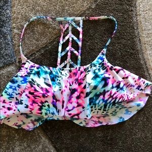 Victoria’s Secret PINK colorful bikini top